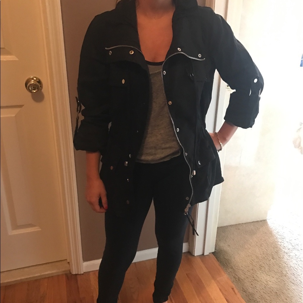 Cache Black Utility Jacket